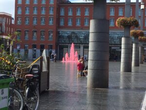 Roze fontein