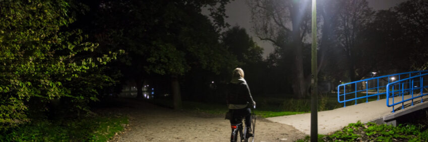 fietsen in het donker